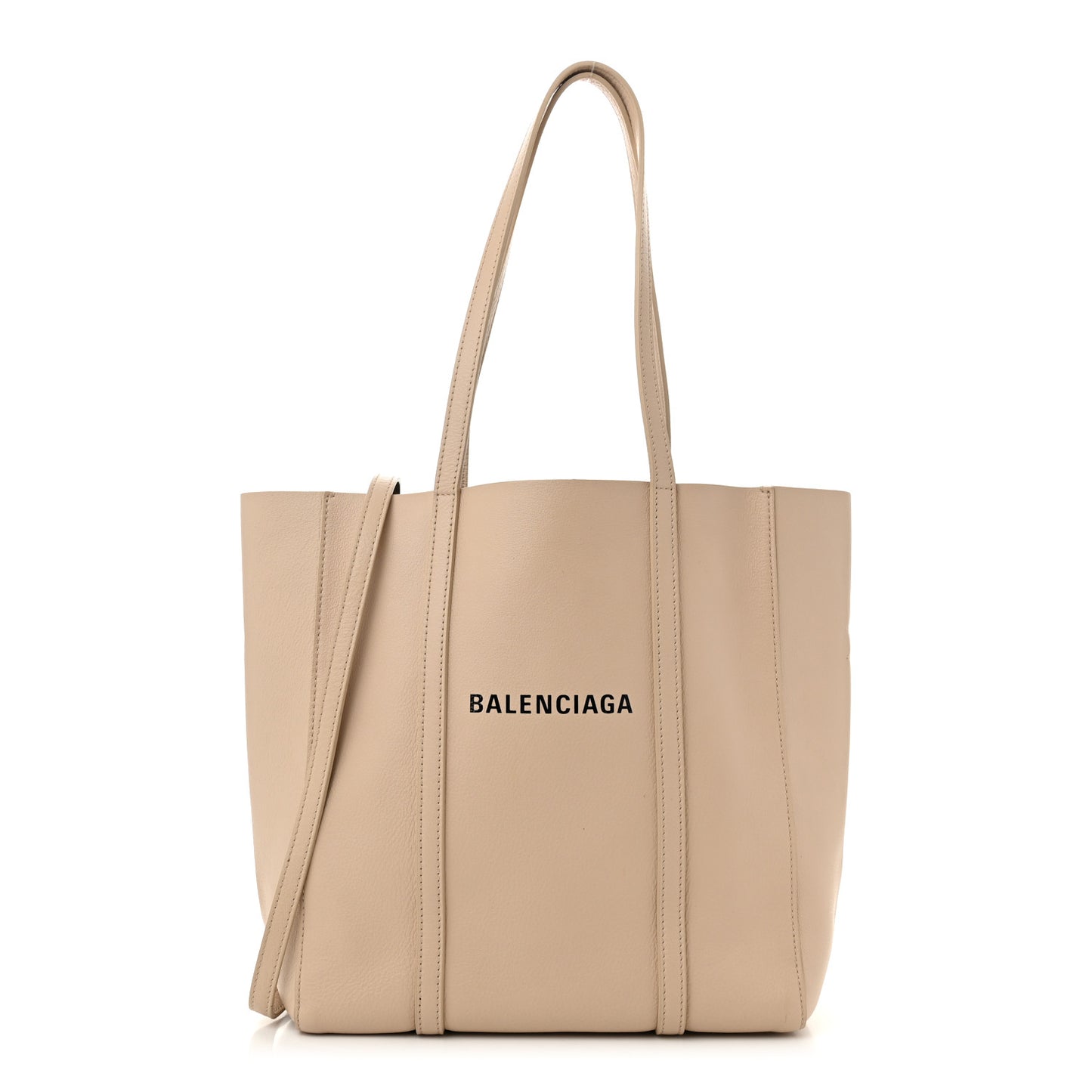 Calfskin XS Everyday Tote Light Beige Black