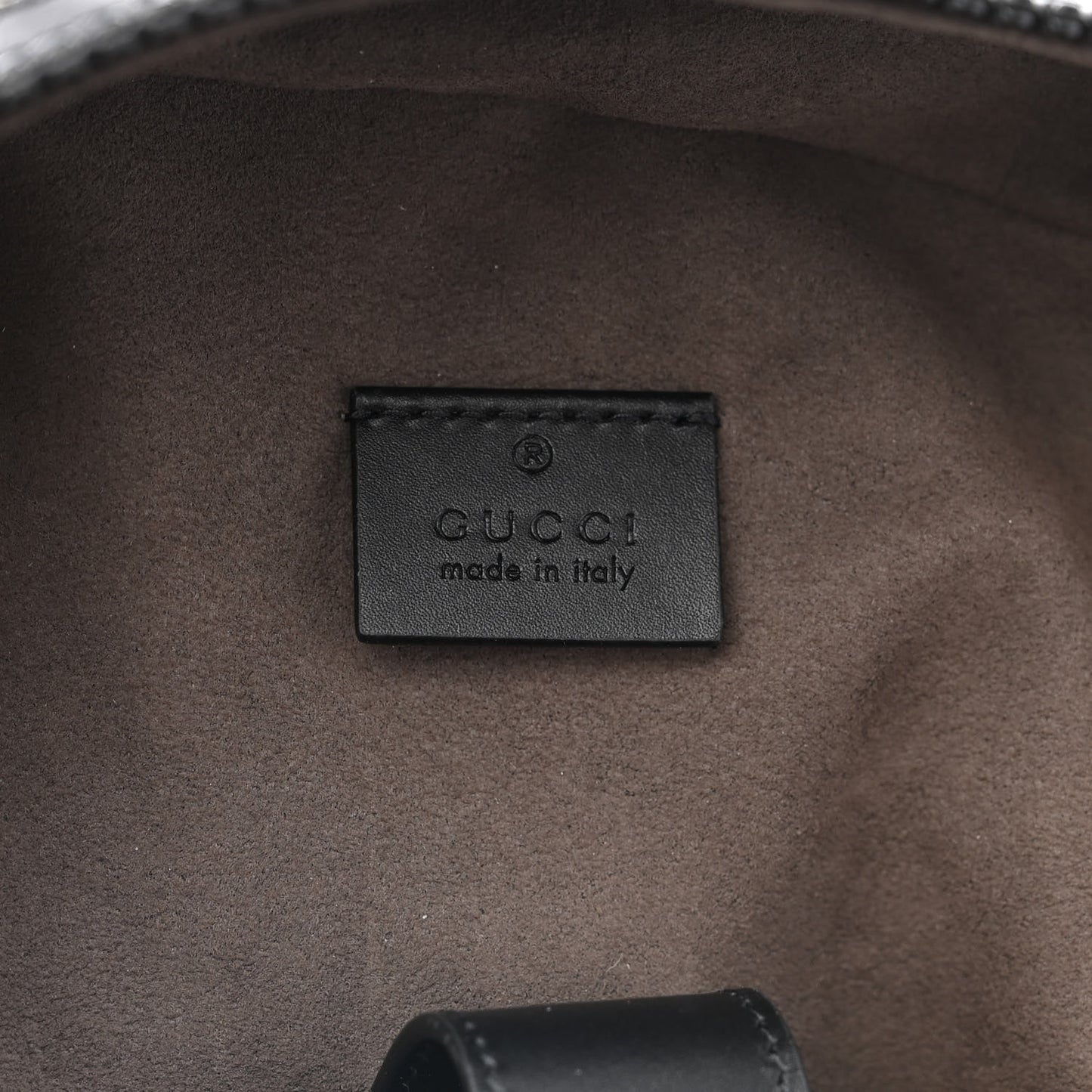GG Supreme Monogram Medium Backpack Black