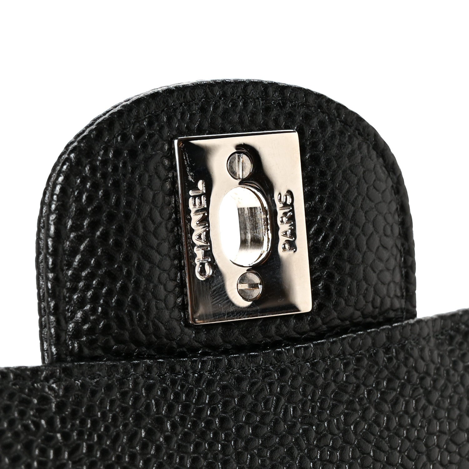 Chanel Caviar Quilted Medium Double Flap Black 7 of 11