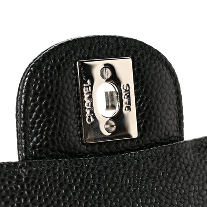 Chanel Caviar Quilted Medium Double Flap Black 7 of 11