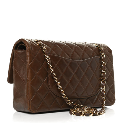 Chanel Lambskin Quilted Medium Double Flap Brown 3 of 13