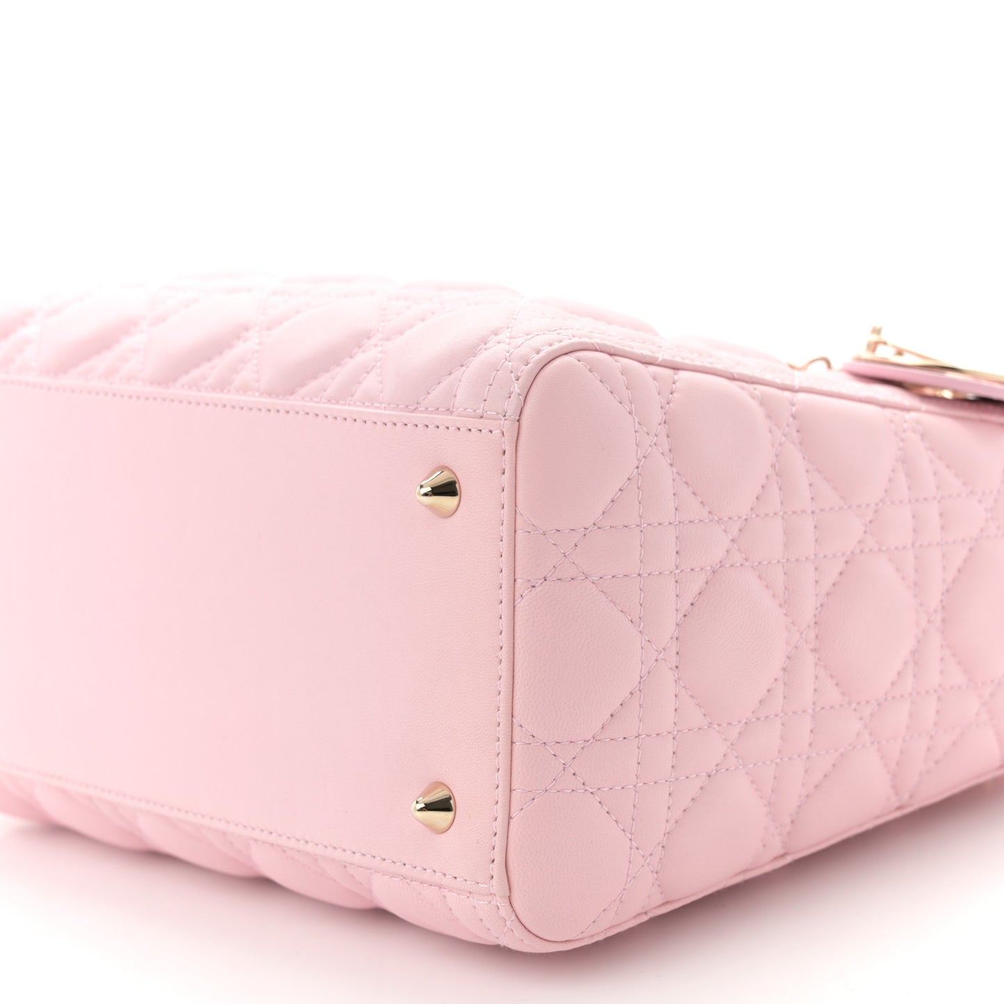 Lambskin Cannage Medium Lady Dior Light Pink