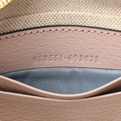 Gucci Monogram Jumbo GG Textured Dollar Calfskin Mini Ophidia Half Moon Hobo Beige Perfect Pink 7 of 10