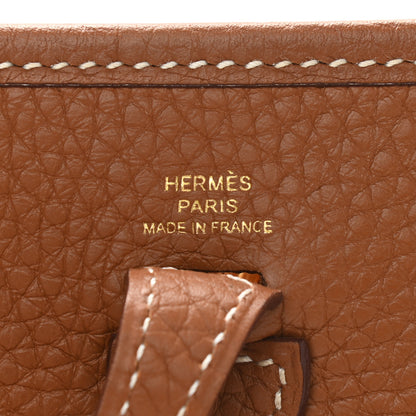 Hermes Taurillon Clemence Evelyne TPM Gold 6 of 10