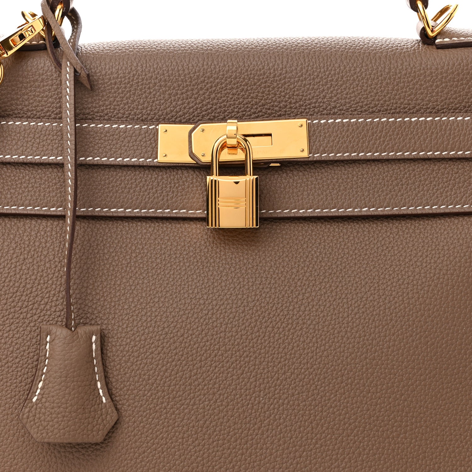 Hermes Togo Kelly Retourne 32 Etoupe 8 of 11