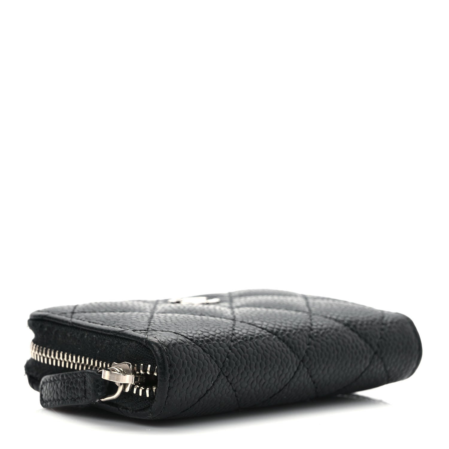 Chanel Caviar Quilted Zip Coin Purse Black 4 of 7