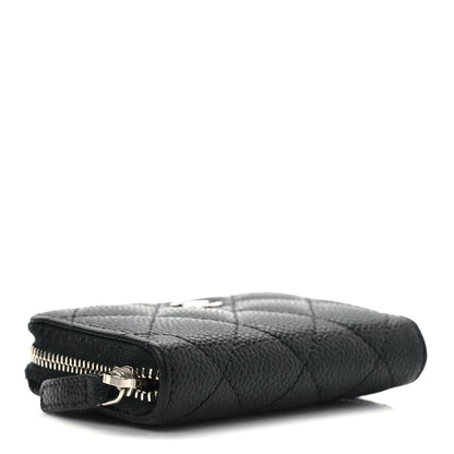Chanel Caviar Quilted Zip Coin Purse Black 4 of 7