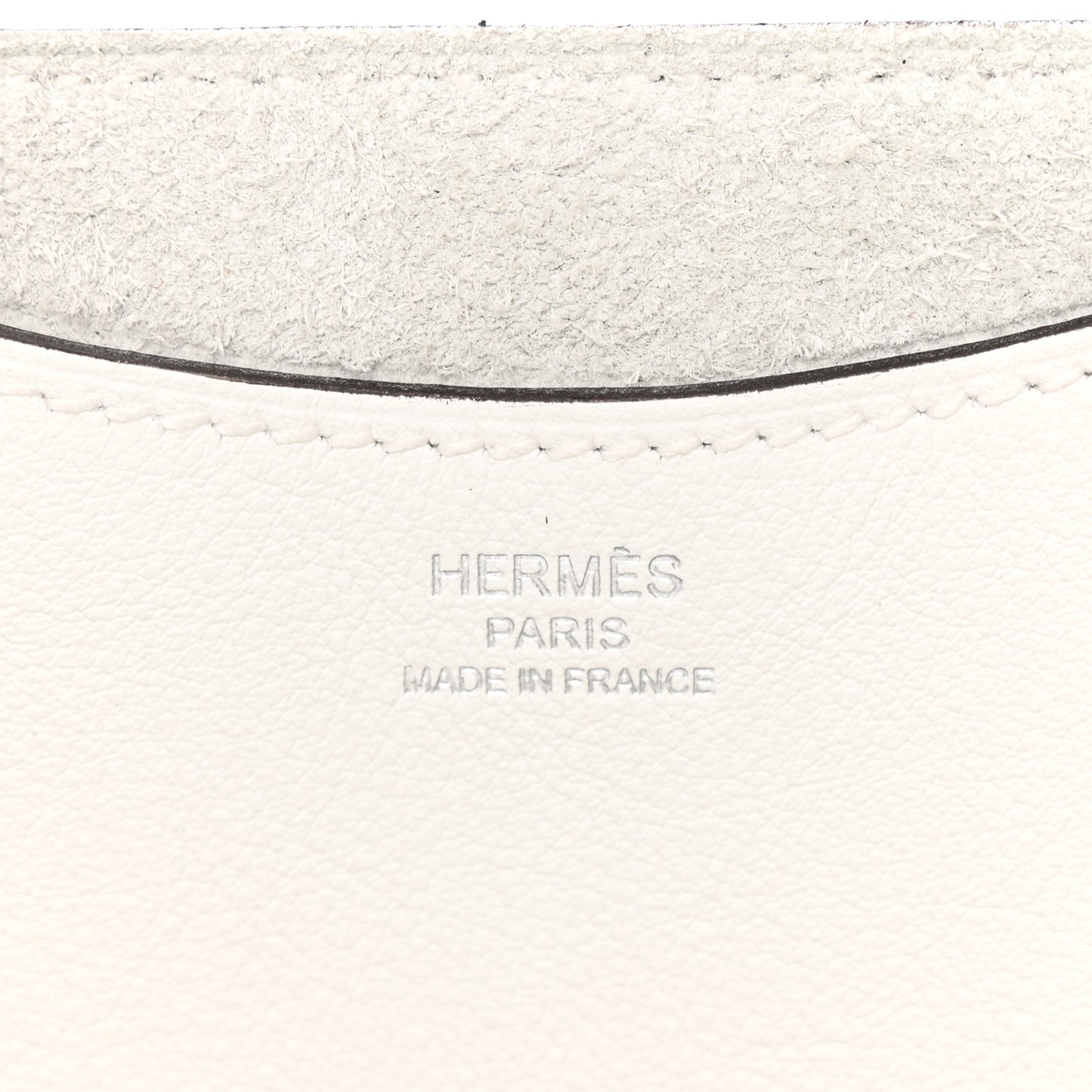 Taurillon Clemence Swift In-The-Loop 18 Bag New White