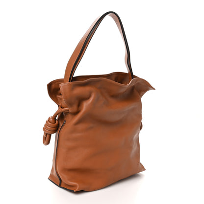 Loewe Nappa Calfskin Flamenco Knot Bag Tan 2 of 9