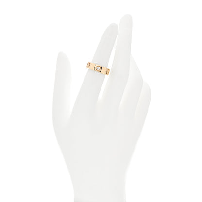 Cartier 18K Yellow Gold 3 Diamond 5.5mm LOVE Ring 50 5.25 2 of 4
