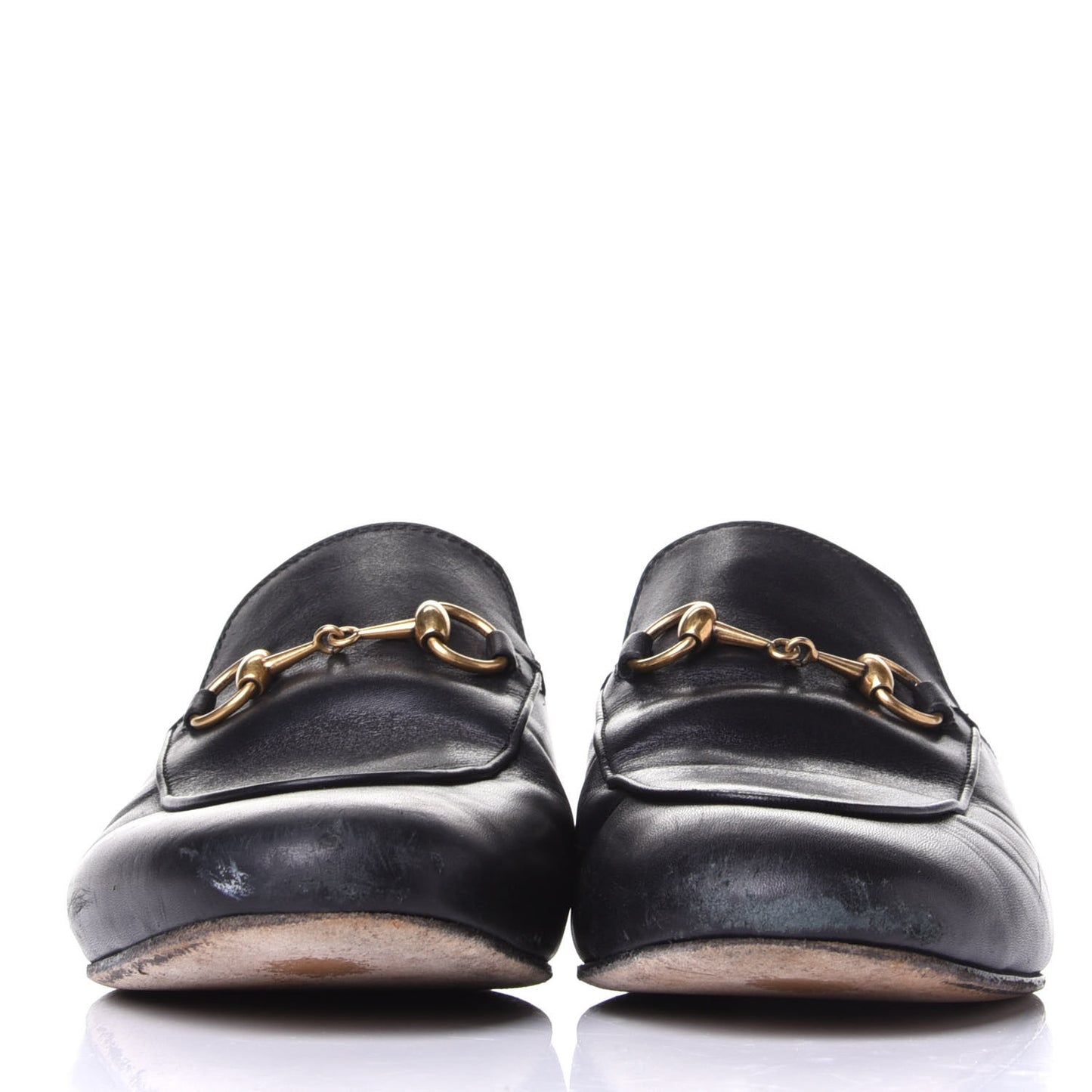 Calfskin Womens Princetown Slippers 37 Black
