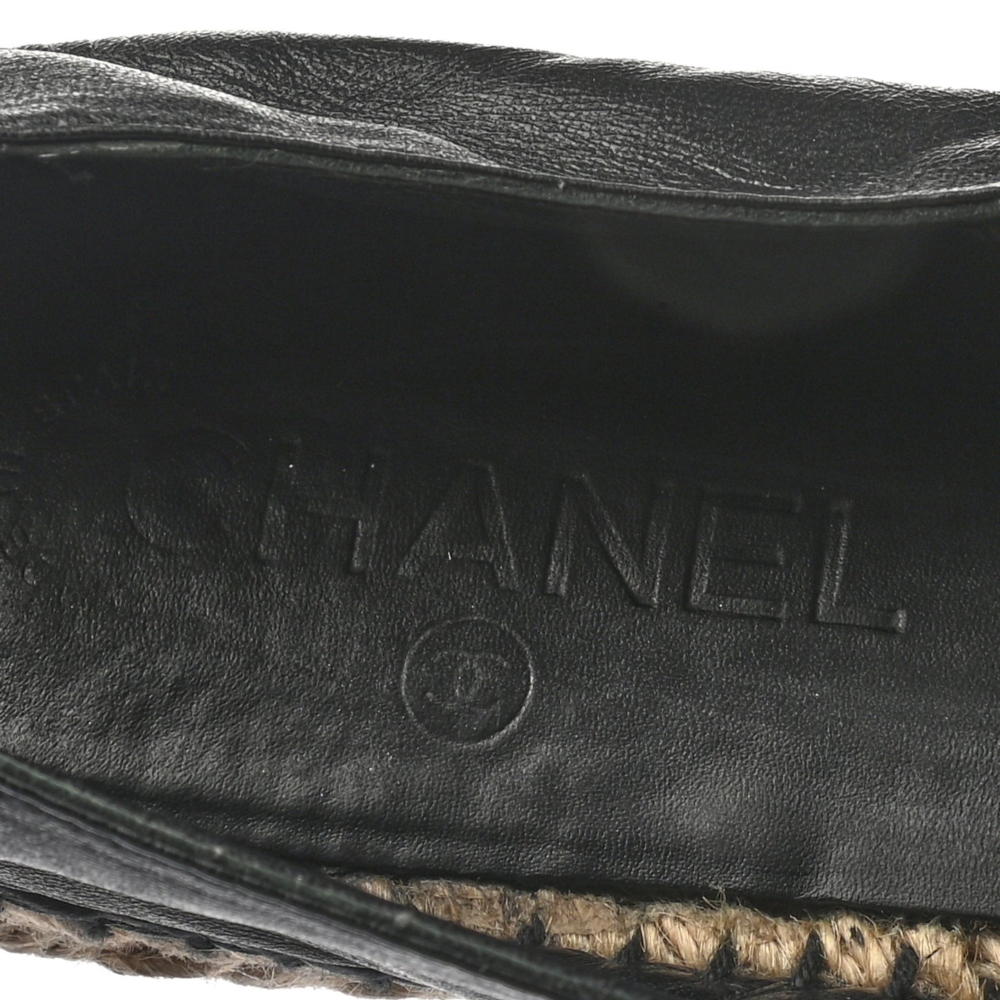Lambskin Quilted CC Espadrilles 40 Black