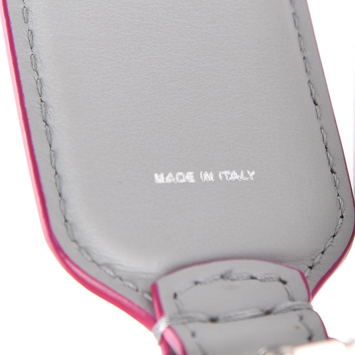 Vitello Century Fun Fair Metal Studded Mini Strap You Grigio Perla Multicolor