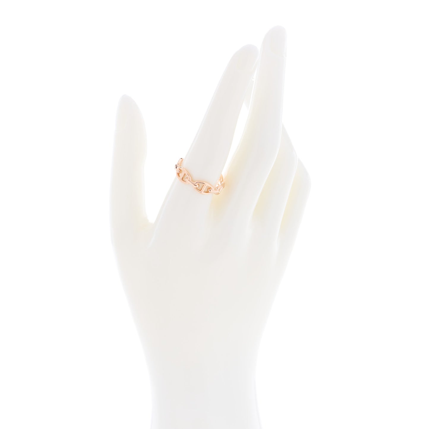 18K Rose Gold PM Chaine d'Ancre Enchainee Ring 58 8.25