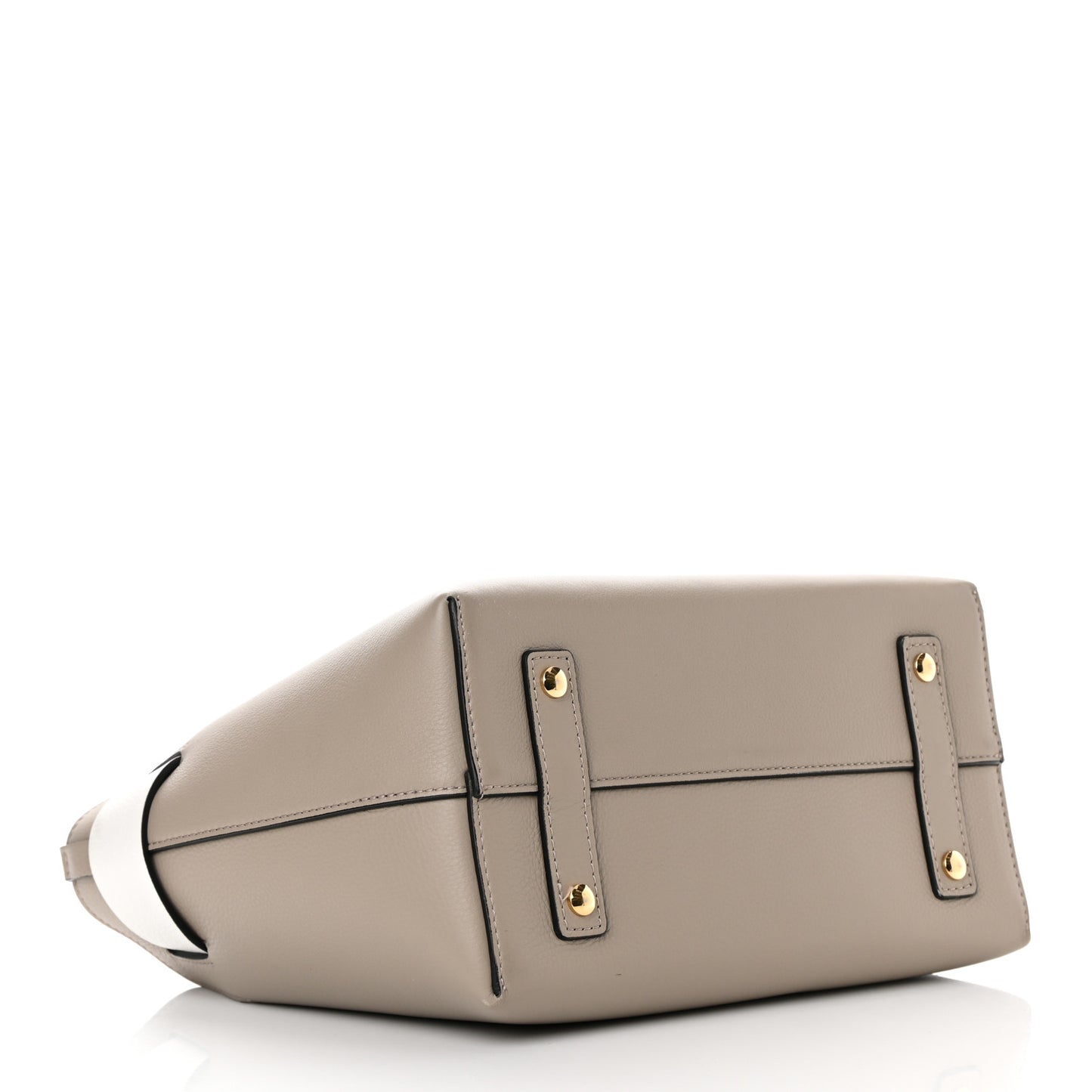 Soft Grain Calfskin Small Belt Bag Mineral Grey