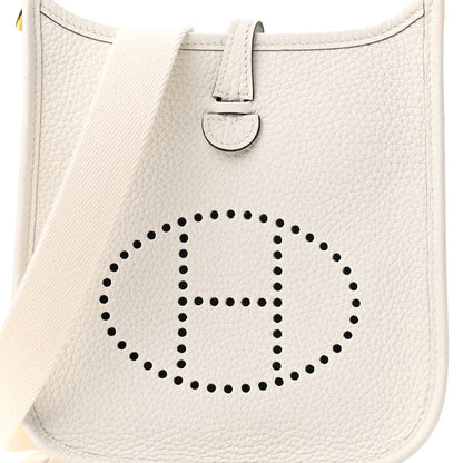Hermes Taurillon Clemence Amazone Evelyne TPM New White 8 of 11