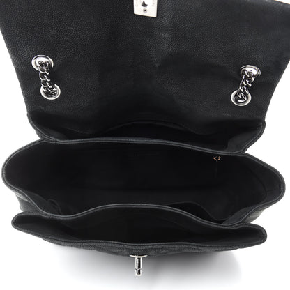 Chanel Iridescent Caviar Medium Lady Pearly Flap Black 5 of 10
