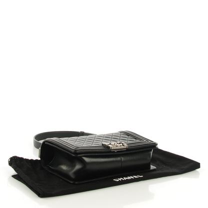 Chanel Lambskin Quilted Medium Boy Flap Black 4 of 8