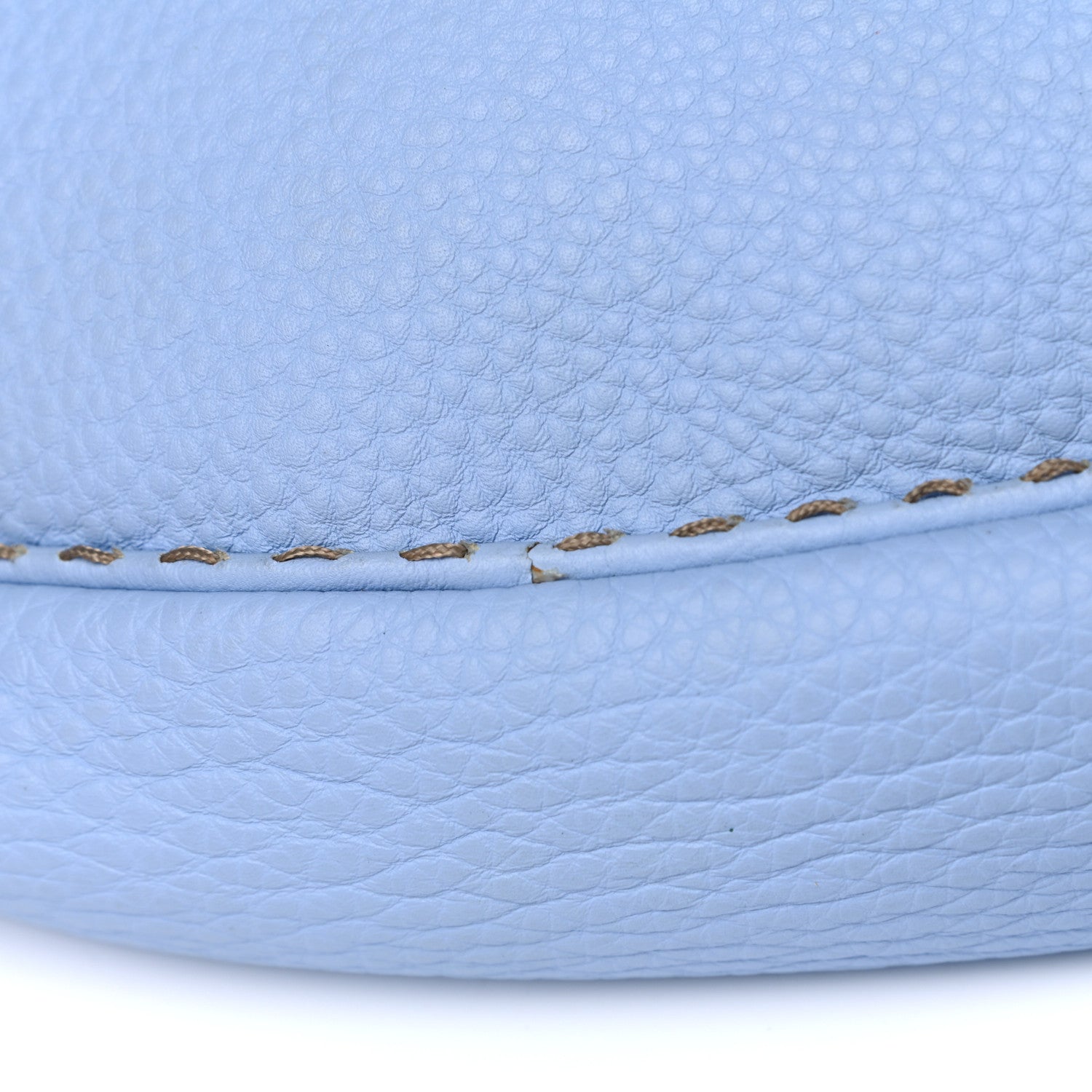 Fendi Cuoio Romano Selleria Shoulder Bag Sky Blue 10 of 10
