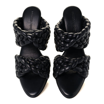 Bottega Veneta Nappa Twisted Padded Intrecciato Curve Slide Sandals 36 Black 5 of 10