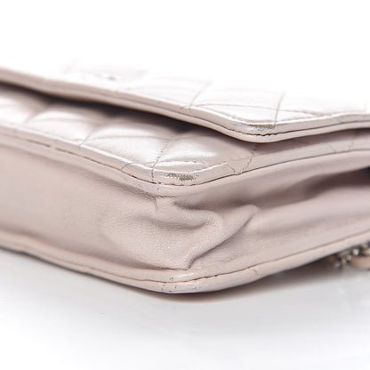 Chanel Lambskin Quilted Wallet On Chain WOC Rose Pale 19 of 26
