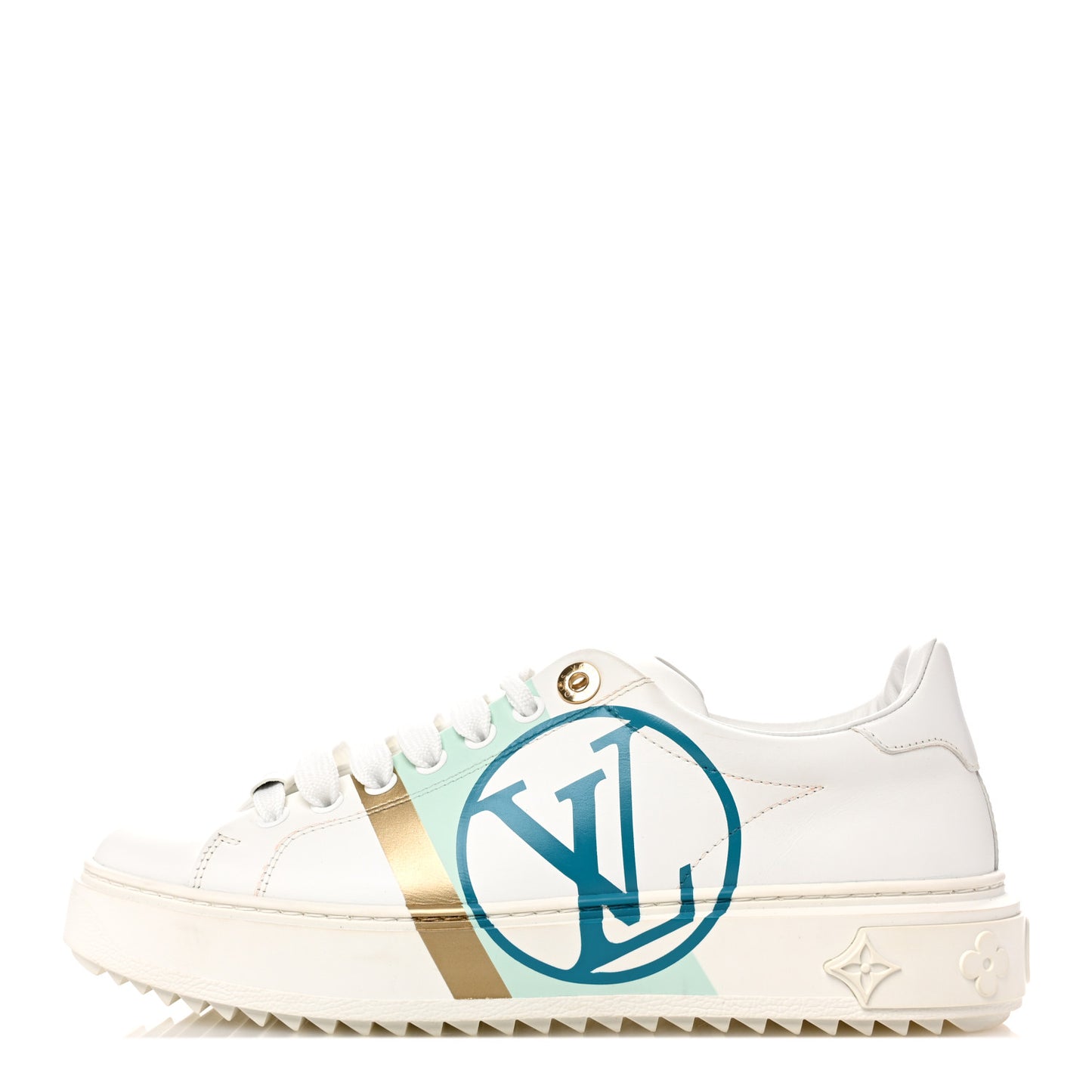 Monogram Time Out Sneakers 37.5 White Vert