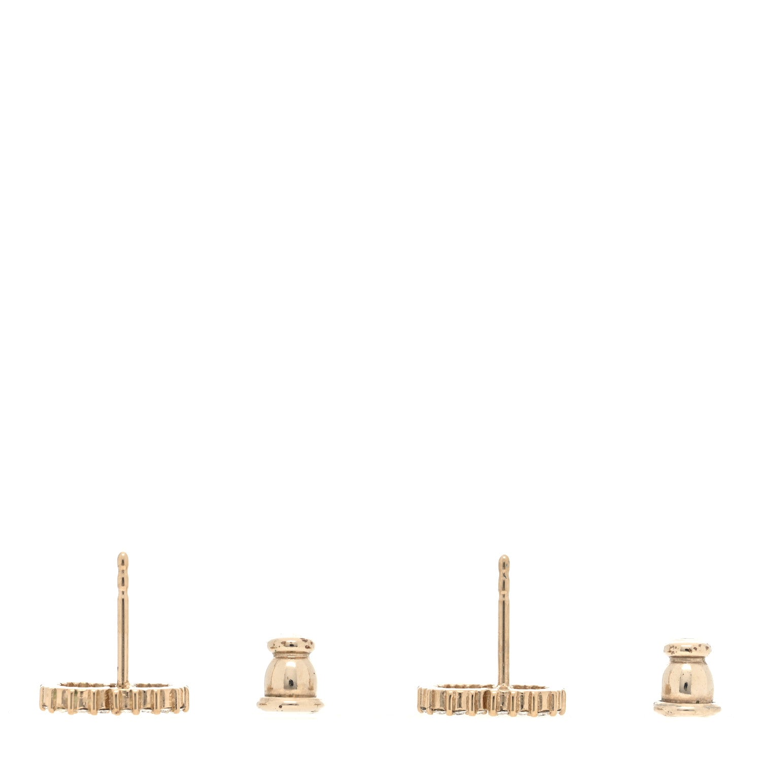 Christian Dior Crystal Clair D Lune Earrings Gold 3 of 4