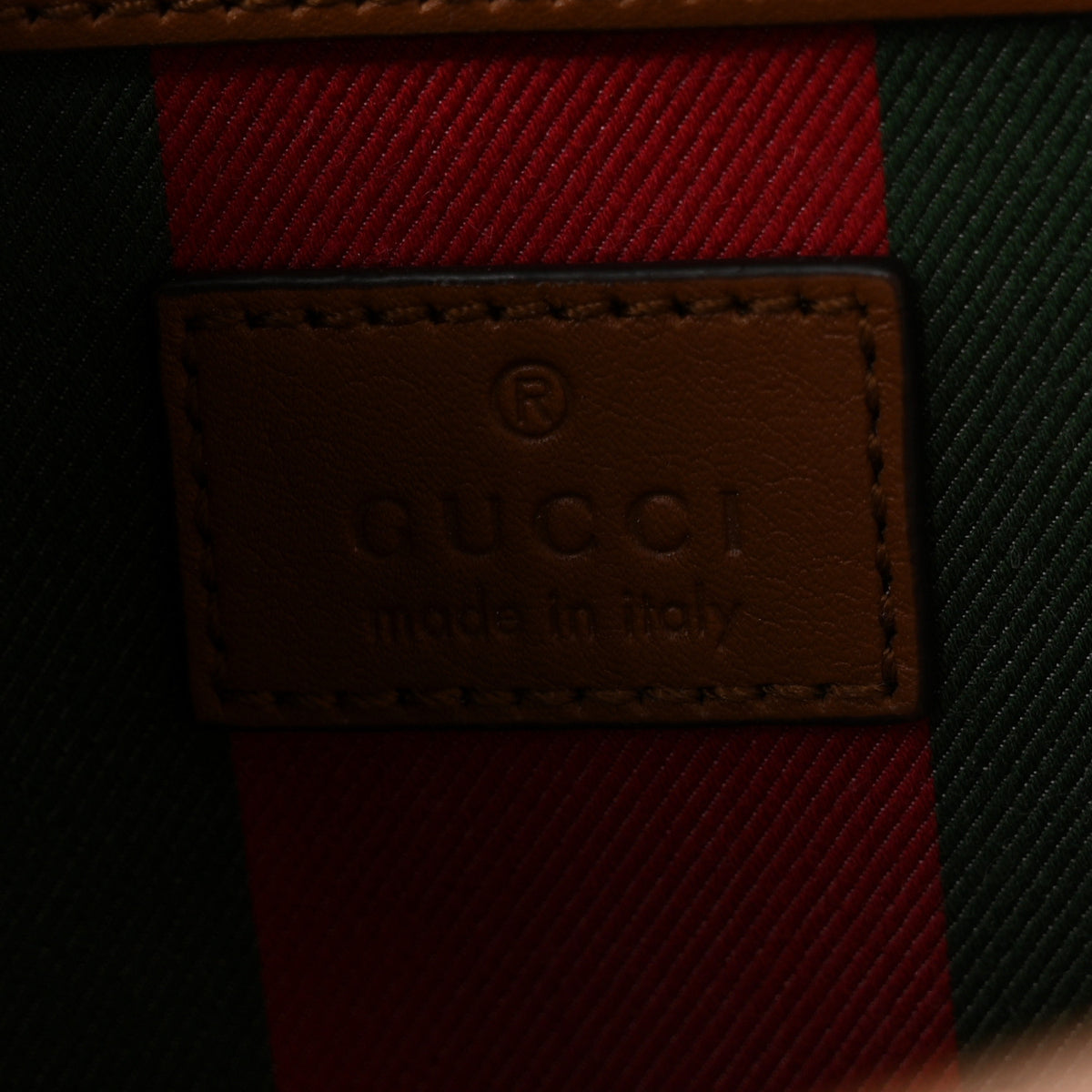 Gucci GG Supreme Monogram Emblem Medium Tote Bag Beige Dark Brown 6 of 10