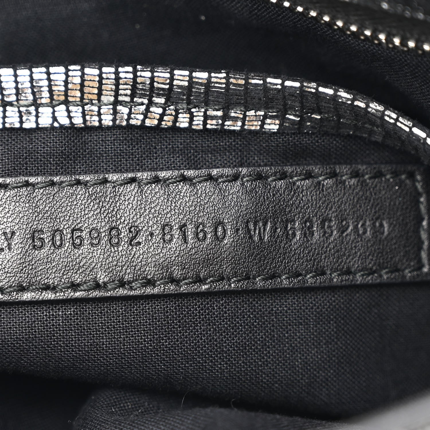 Balenciaga Metallic Calfskin Lizard Embossed Silver Metallic Edge Hardware Nano City Silver 9 of 12