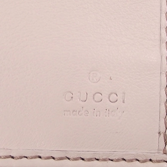 Leather Britt Continental Wallet Beige