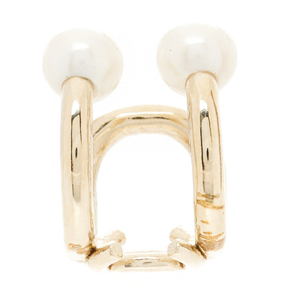 Chanel Pearl CC Single Ear Cuff Gold 1 of 5