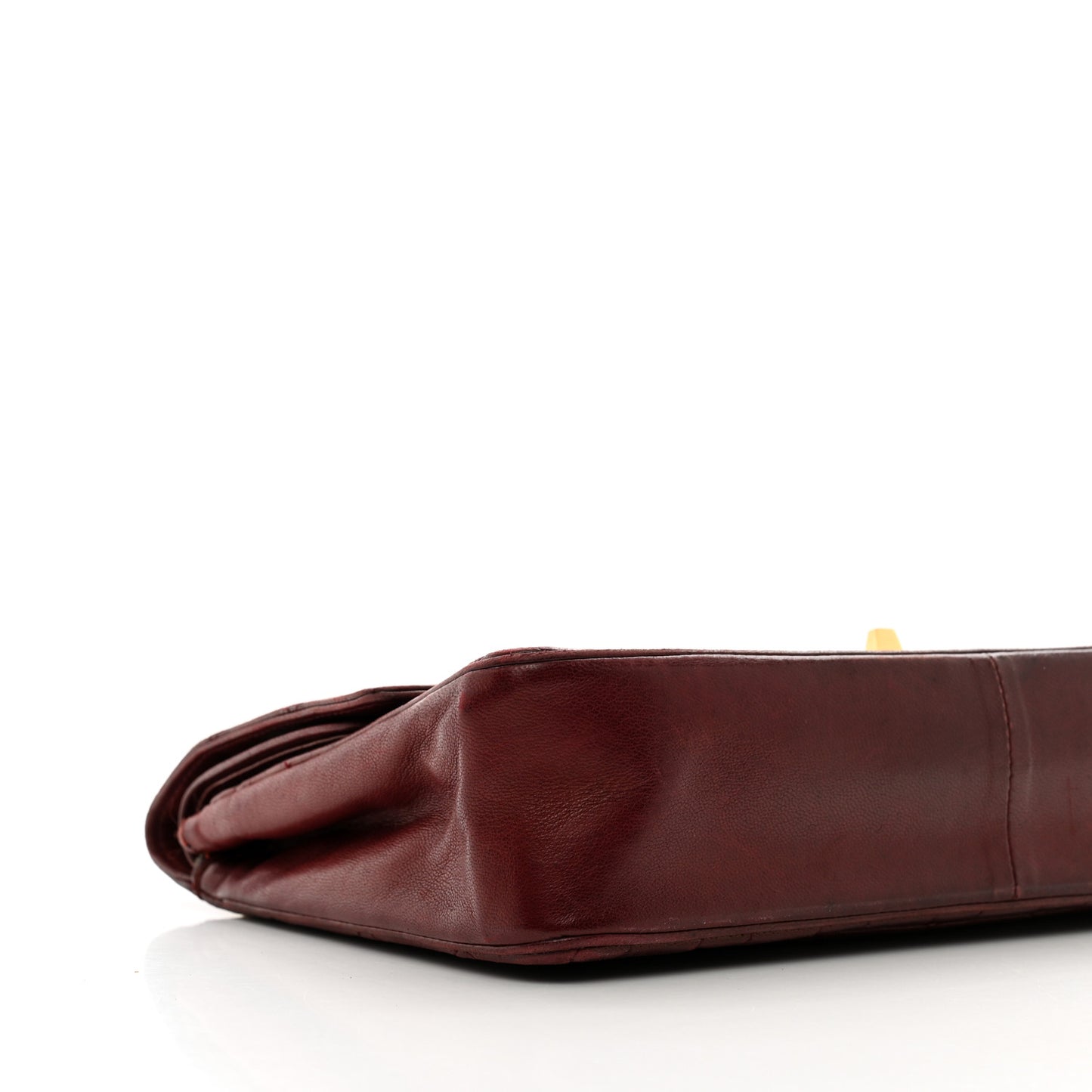Lambskin Quilted Medium Double Flap Bijoux Chain Bordeaux