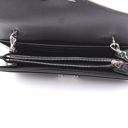 MCM Calfskin Ottomar Large Patricia Wallet On Chain Black 4 of 10