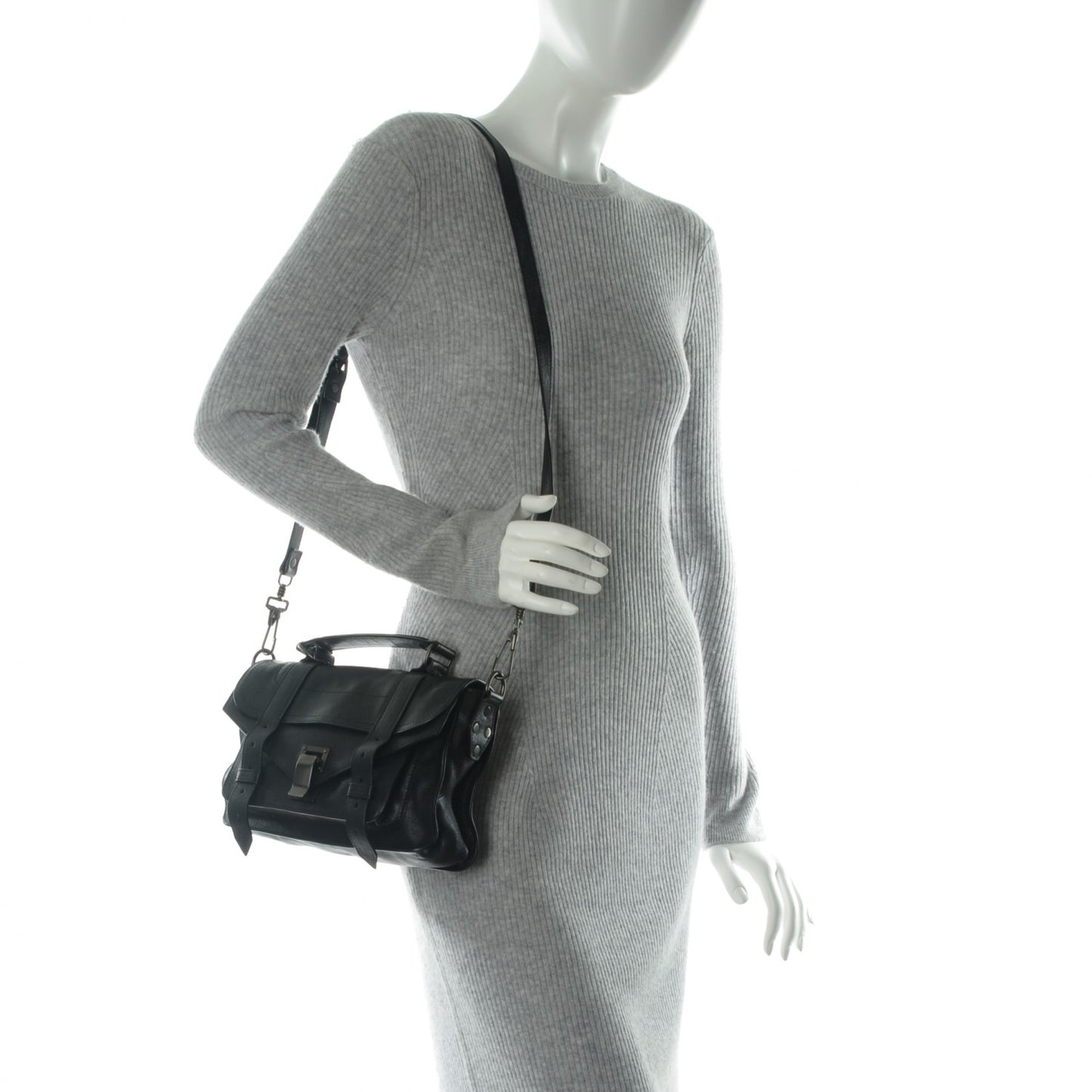 Lambskin Tiny PS1 Satchel Black