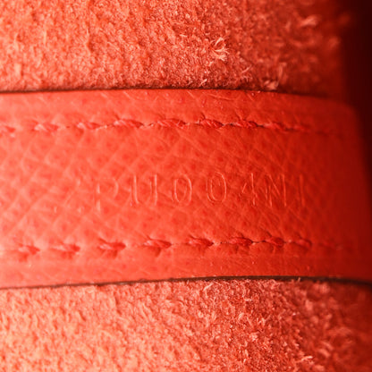 Hermes Epsom Tressage De Cuir Picotin Lock 18 PM Capucine Celeste Rouge H 7 of 12