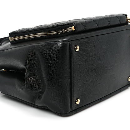 Chanel Caviar Quilted Small Business Affinity Shopping Bag Black 9 of 11