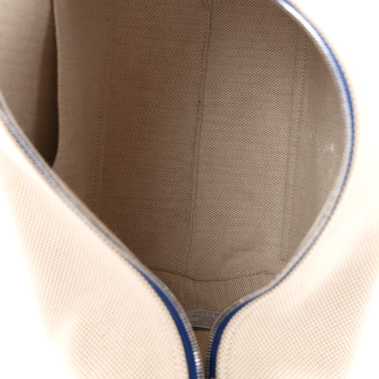 Hermes Canvas Large Bride-A-Brac Cabriole Case gris perle 5 of 11