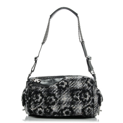 Chanel Tweed Lambskin Paris NY Camera Bag Black 1 of 7