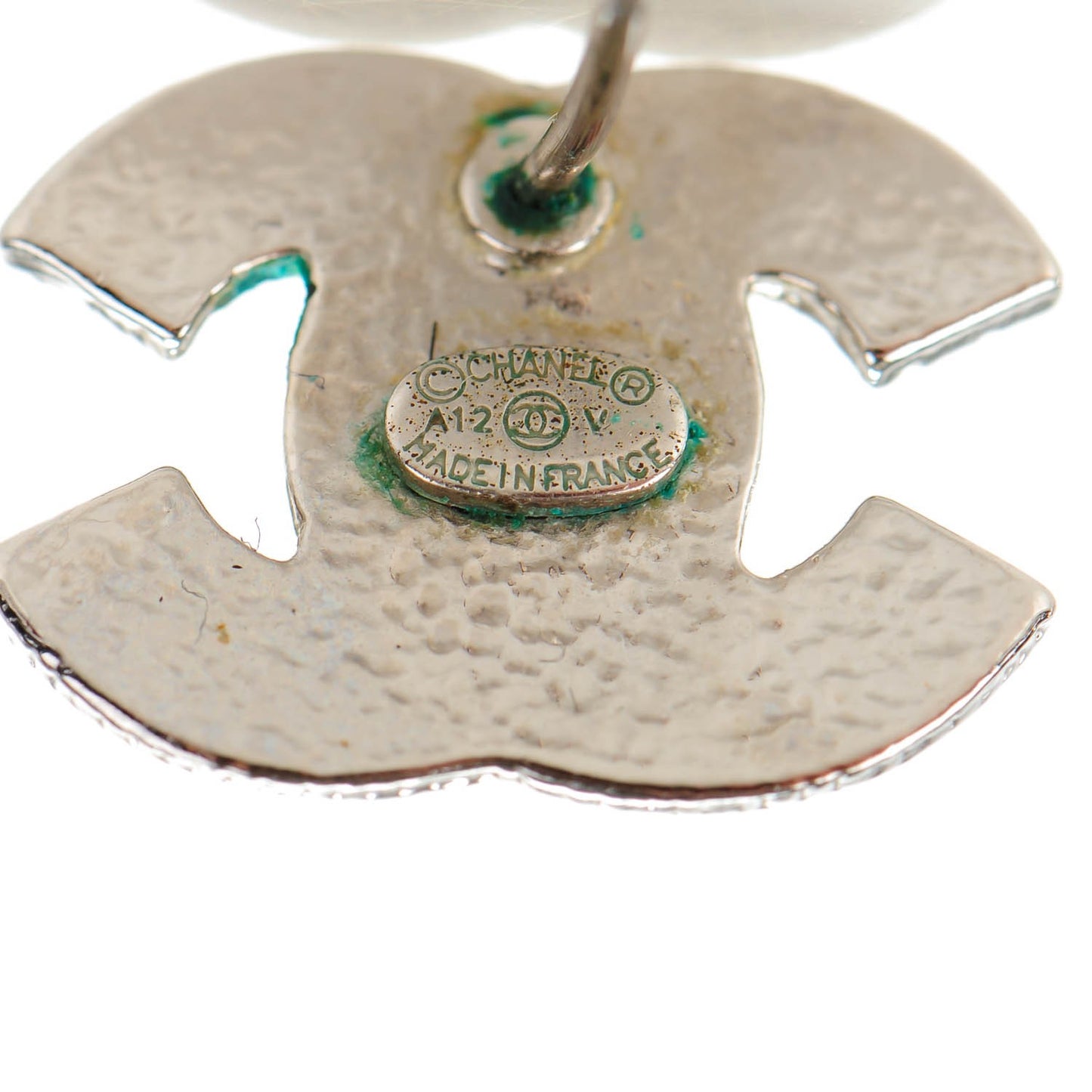 Crystal CC Earrings Silver