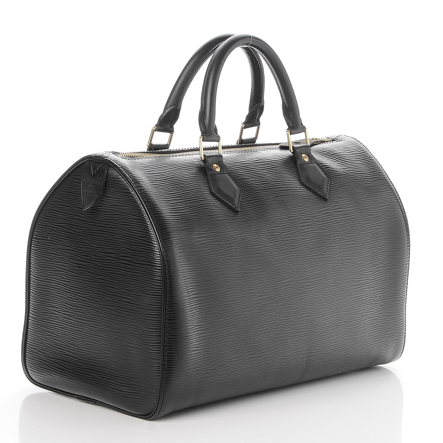 Louis Vuitton Epi Speedy 30 Black 3 of 7