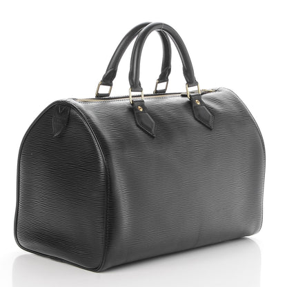 Louis Vuitton Epi Speedy 30 Black 3 of 7