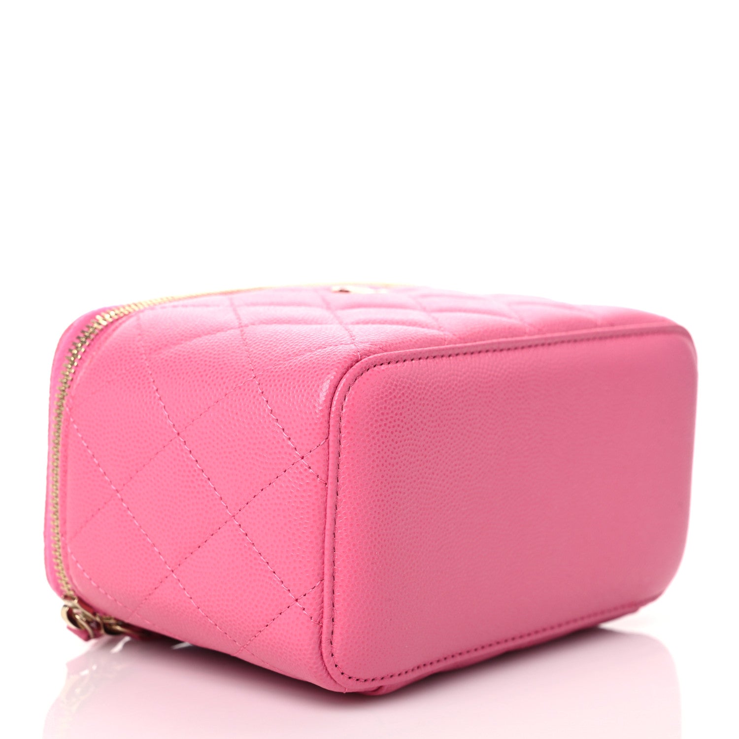 Chanel Caviar Quilted Small Vanity Case With Chain Pink 4 of 10