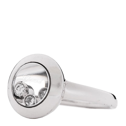 Chopard 18K White Gold 3 Happy Diamond Icons Ring 48 4.5 3 of 6