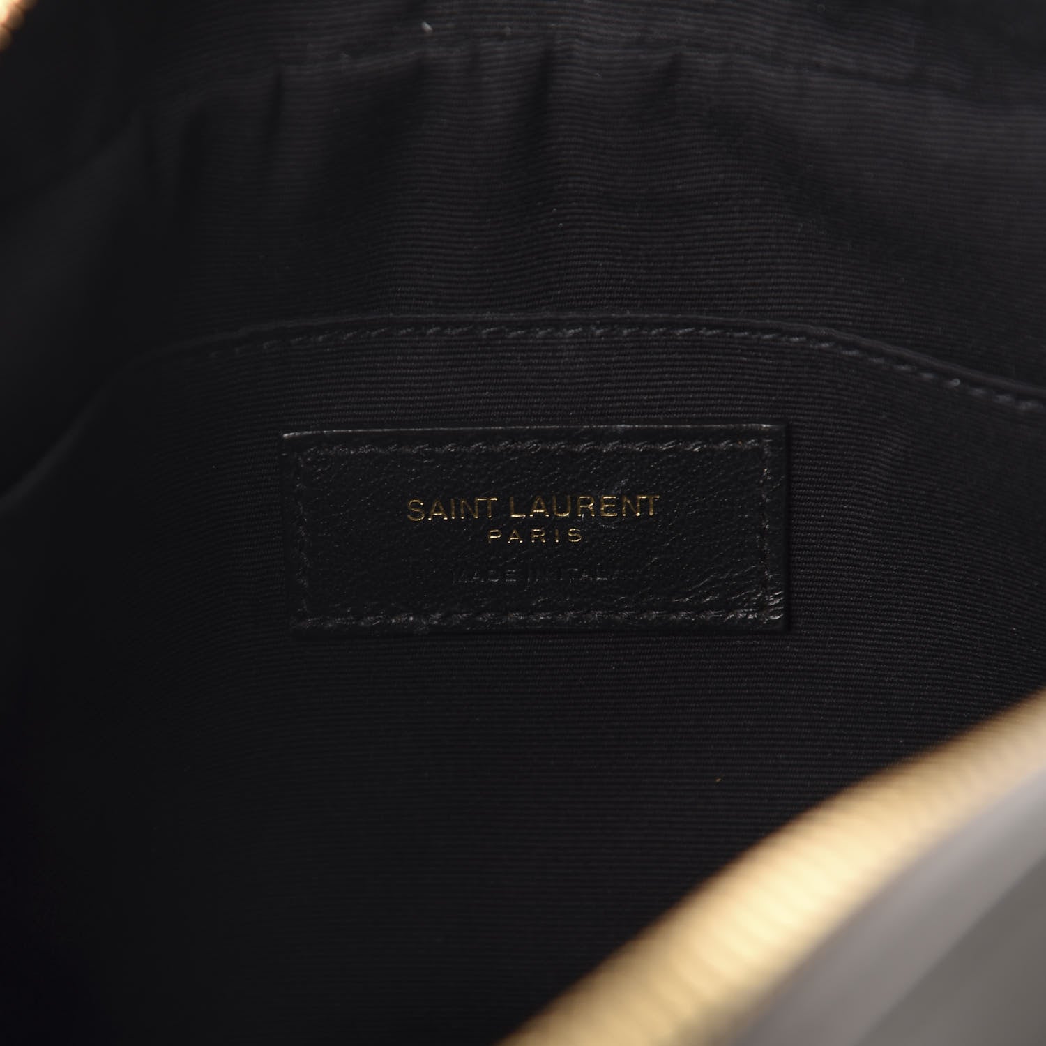 Saint Laurent Calfskin Matelasse Monogram Lou Camera Bag Sea Pebble 8 of 10
