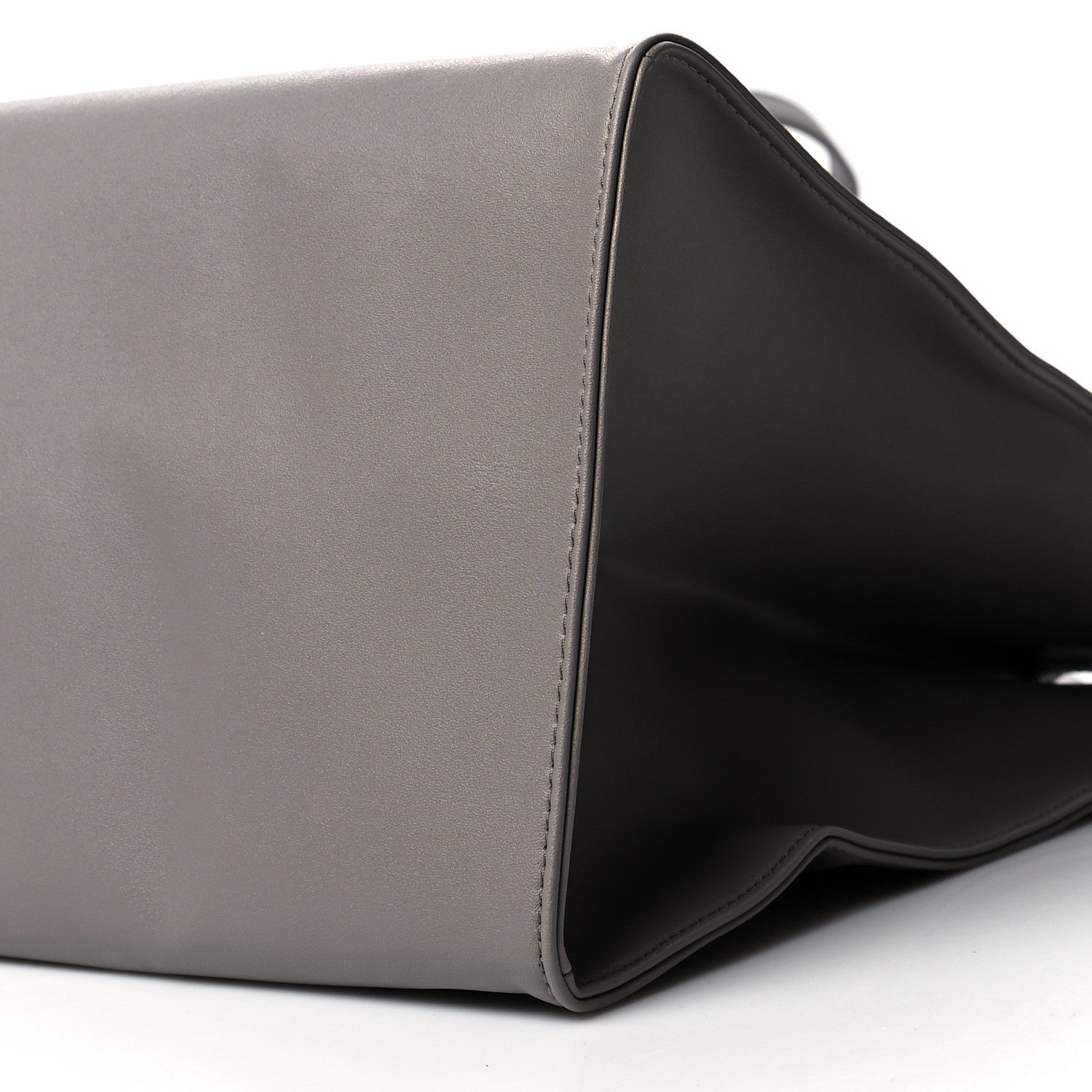 Telfar Vegan Leather Large Shopping Bag Grey 10 of 10