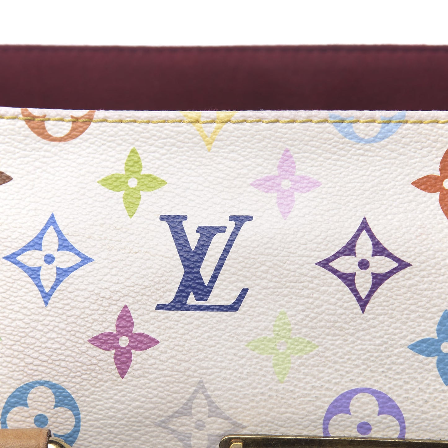 Monogram Multicolor Beverly GM White