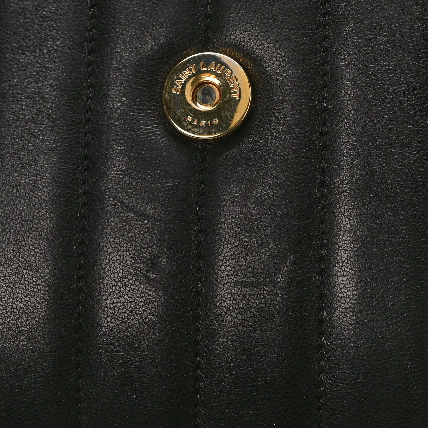 Saint Laurent Lambskin Matelasse Monogram Medium Vicky Chain Bag Black 10 of 10