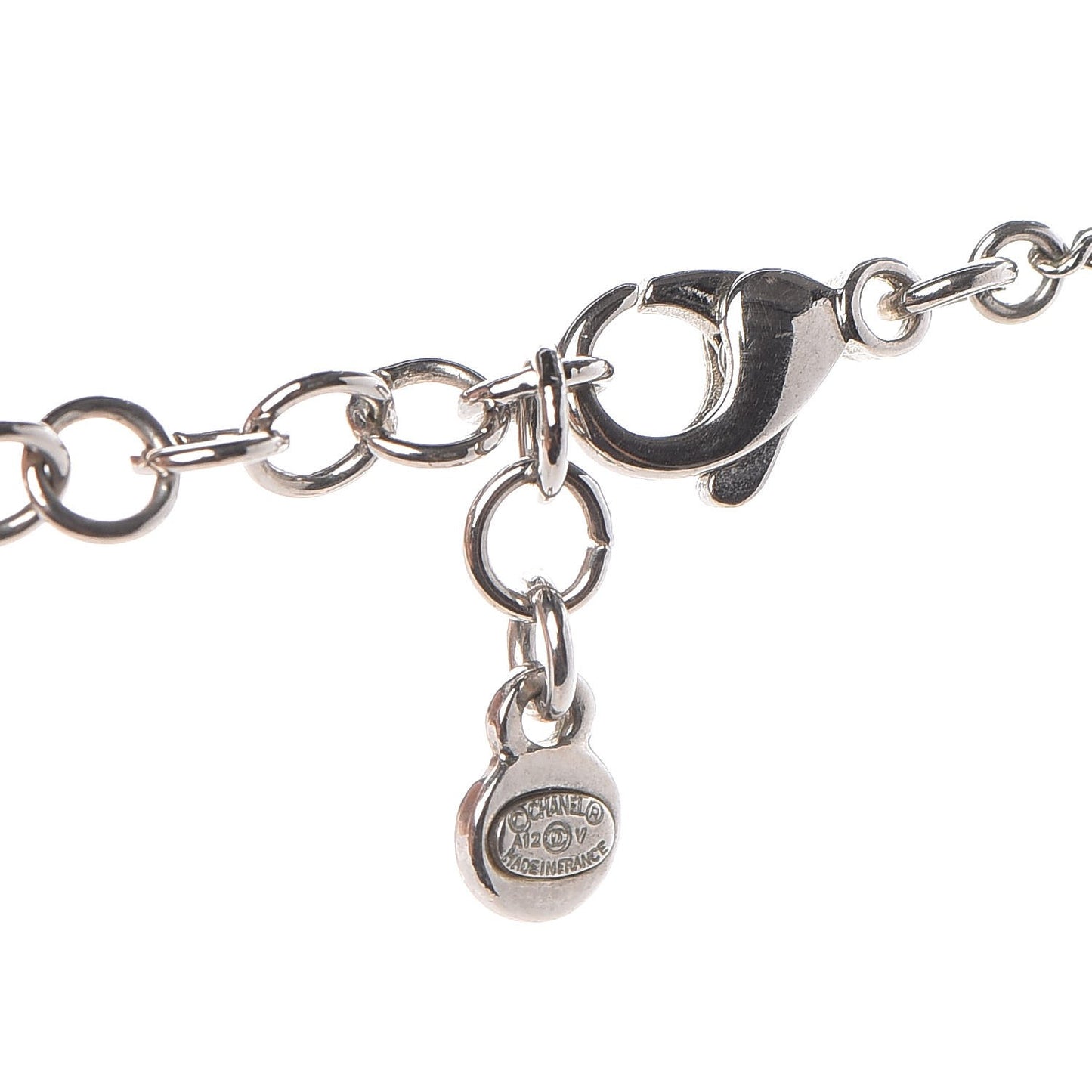 Crystal CC Necklace Silver