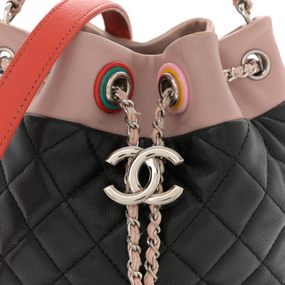Chanel Lambskin Quilted Cuba Drawstring Tote Multicolor 8 of 16
