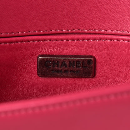 Chanel Galuchat Stingray Small Boy Flap Pink 6 of 14